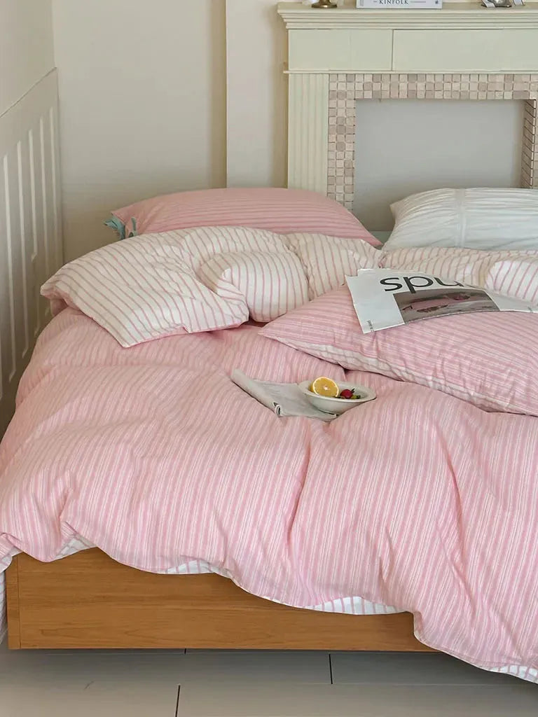 Contrast Stripe Duvet Cover