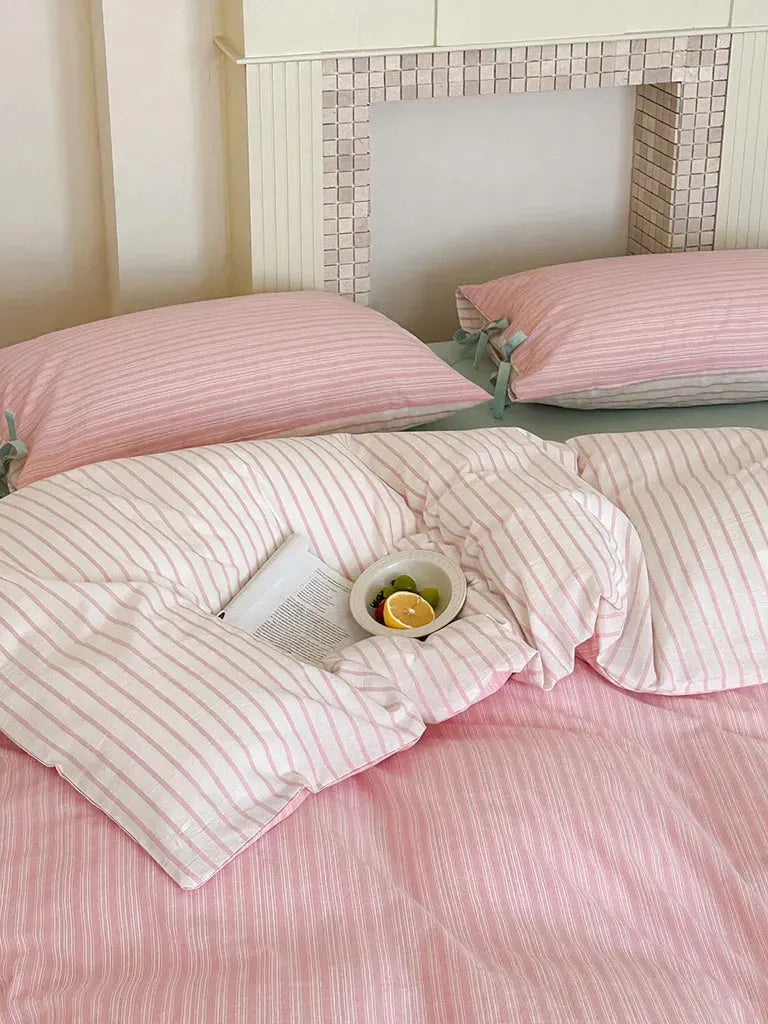 Contrast Stripe Duvet Cover