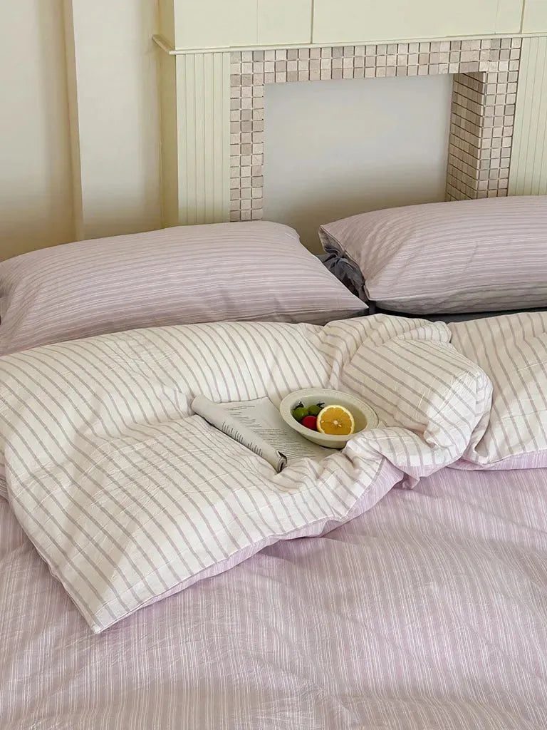 Contrast Stripe Duvet Cover