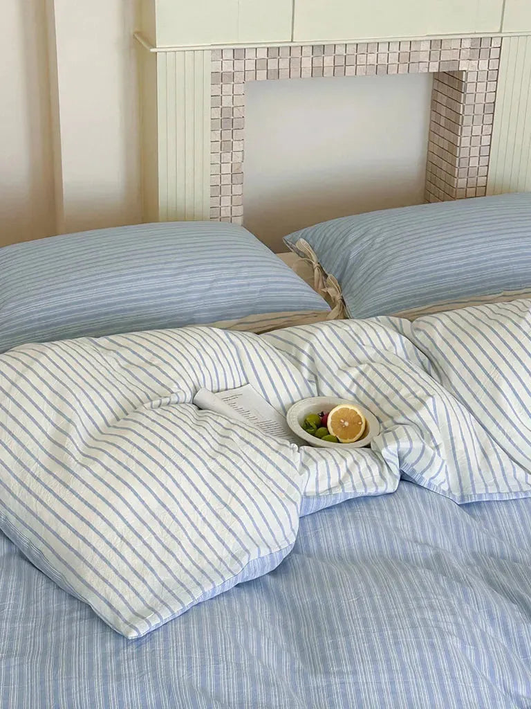 Contrast Stripe Duvet Cover