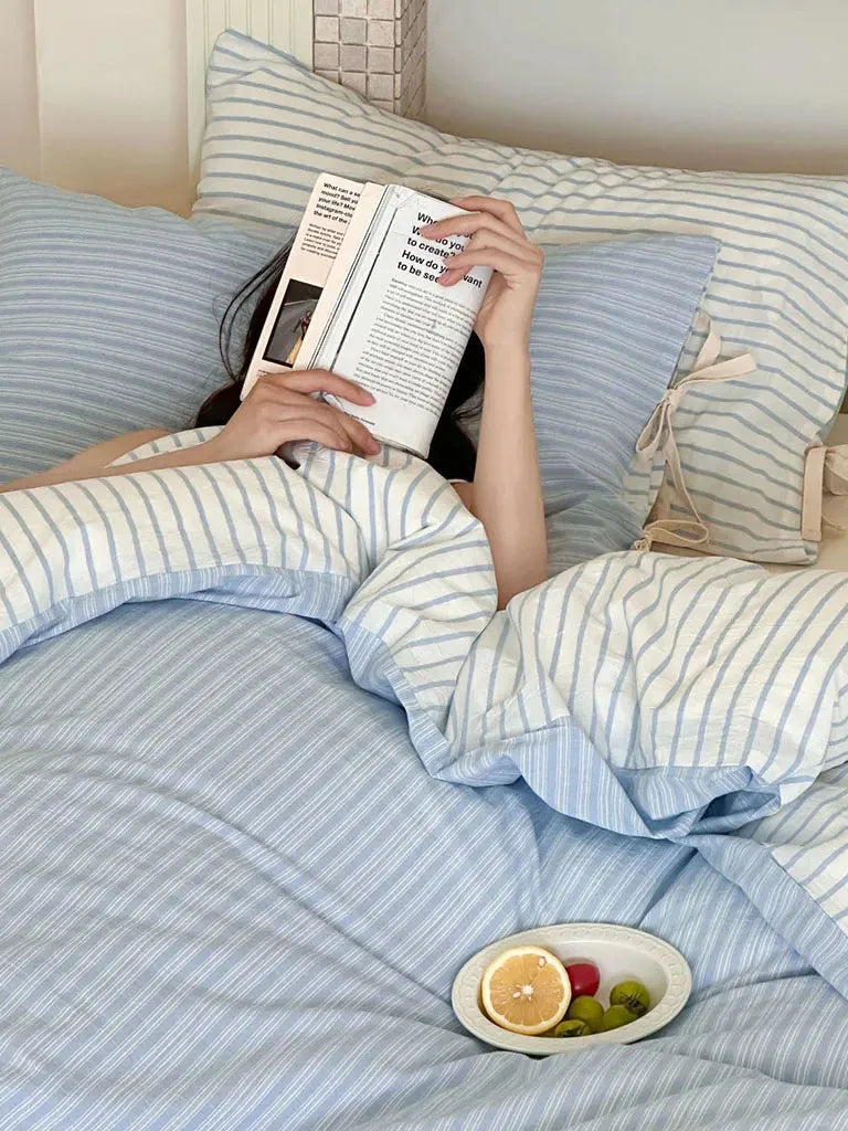 Contrast Stripe Duvet Cover