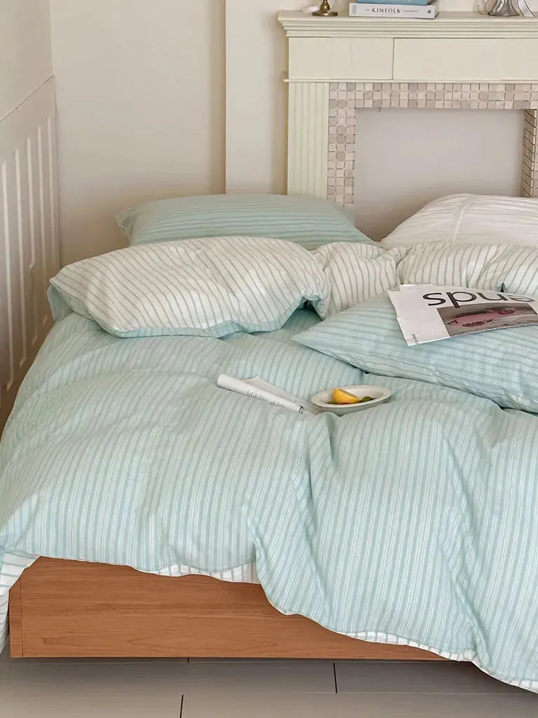 Contrast Stripe Duvet Cover