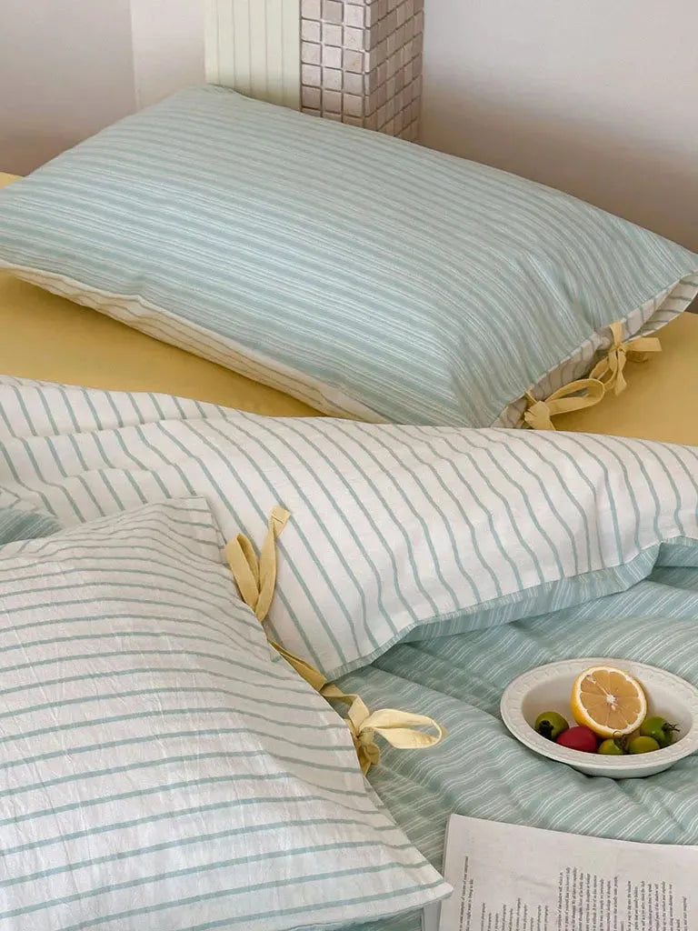 Contrast Stripe Duvet Cover