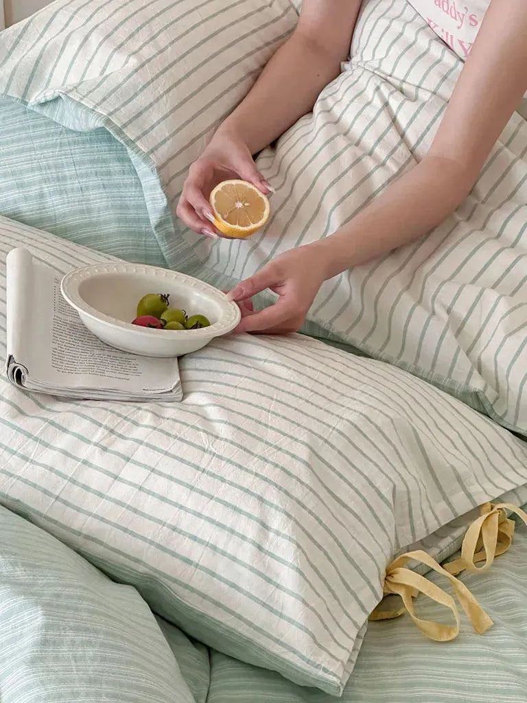 Contrast Stripe Duvet Cover