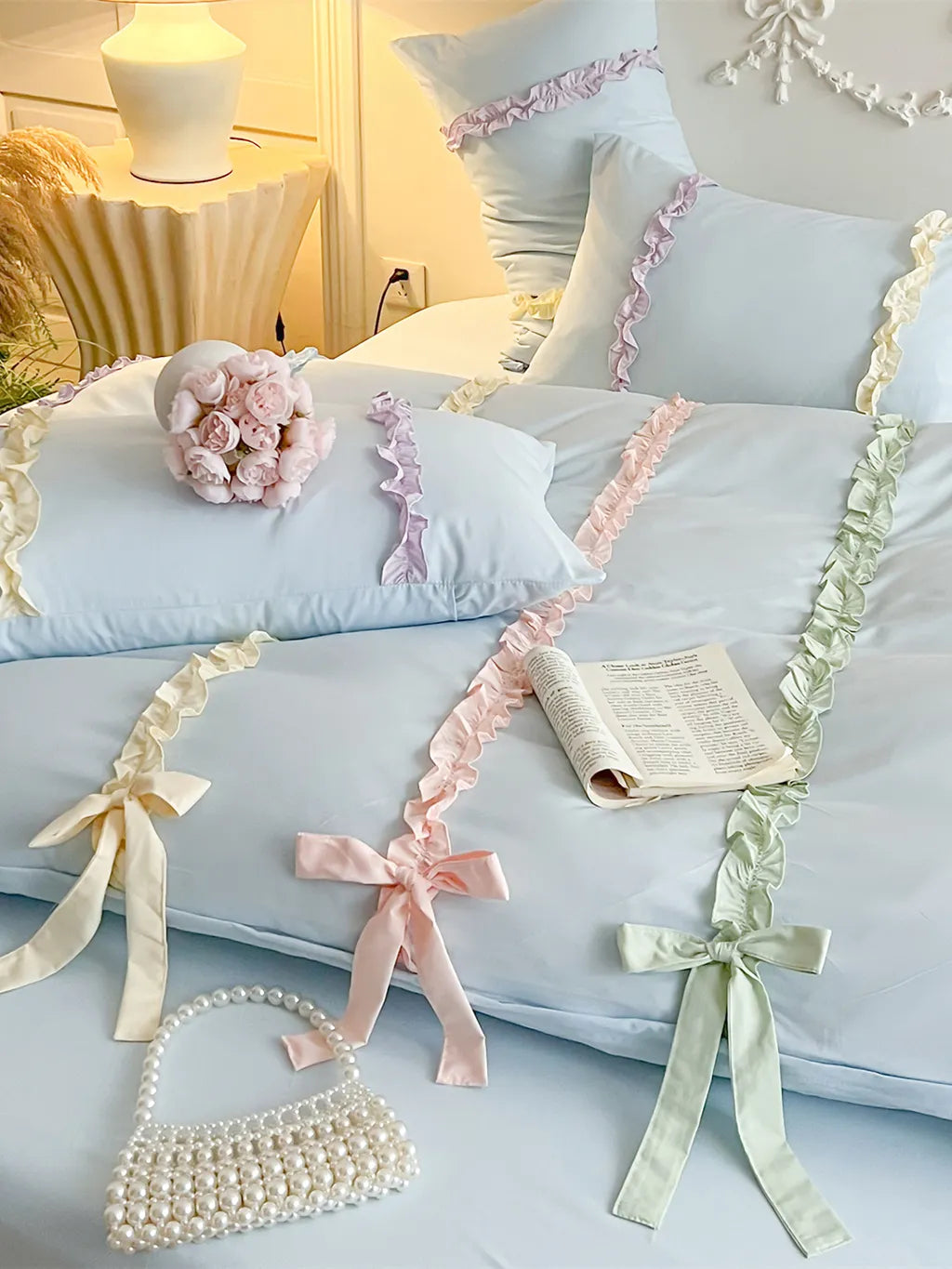Coquette Ribbon Bow Bedding Set