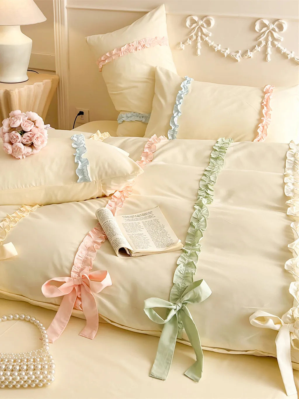 Coquette Ribbon Bow Bedding Set