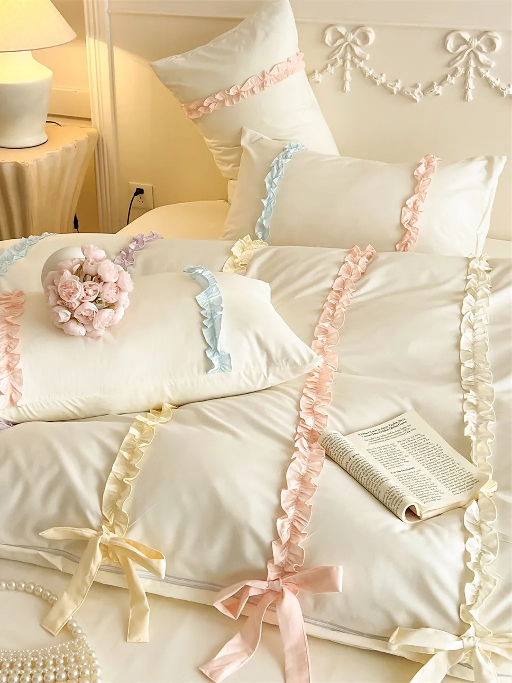 Coquette Ribbon Bow Bedding Set