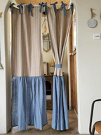 Cottage Stripe Doorway Curtains