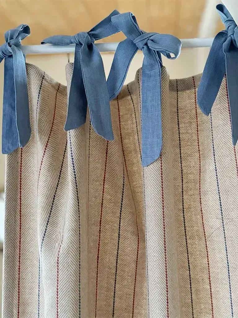Cottage Stripe Doorway Curtains