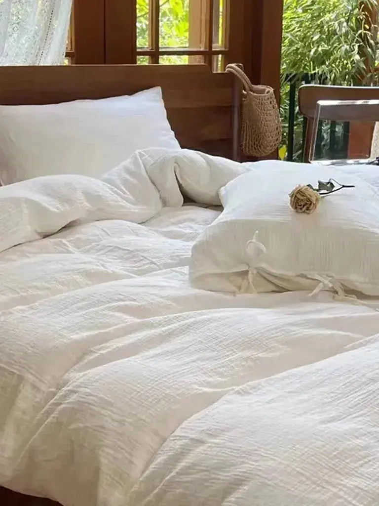 Cotton Muslin Duvet Cover Set