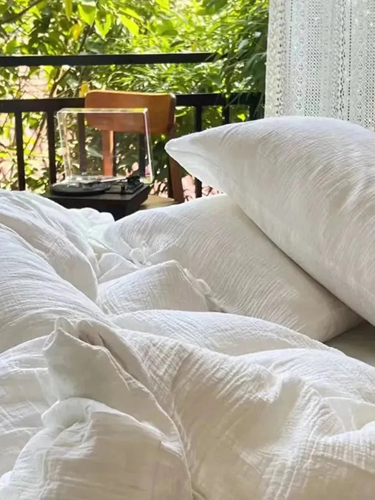 Cotton Muslin Duvet Cover Set