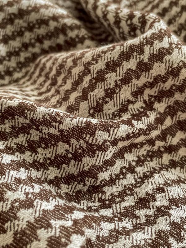 Cotton Houndstooth Jacquard Farmhouse Duvet Cover