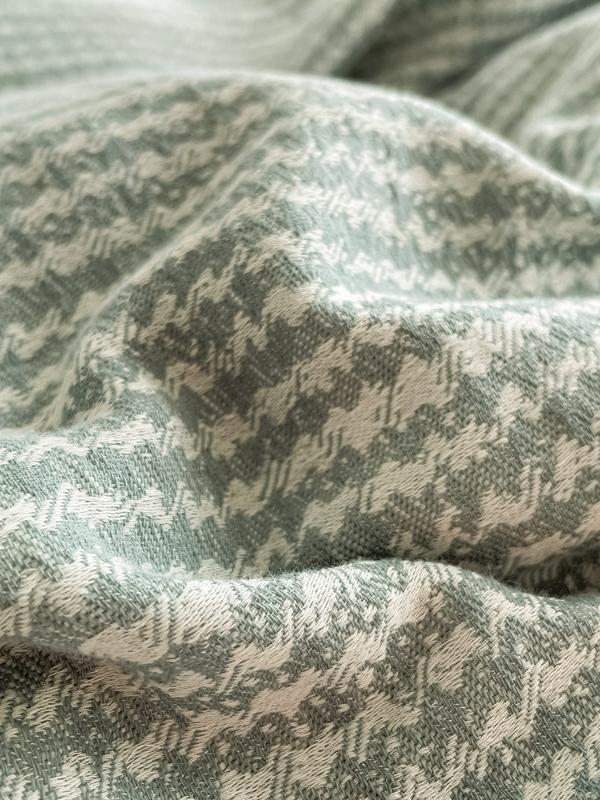 Cotton Houndstooth Jacquard Farmhouse Duvet Cover