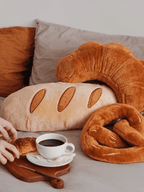 Cute Bread Collection Throw Pillow
