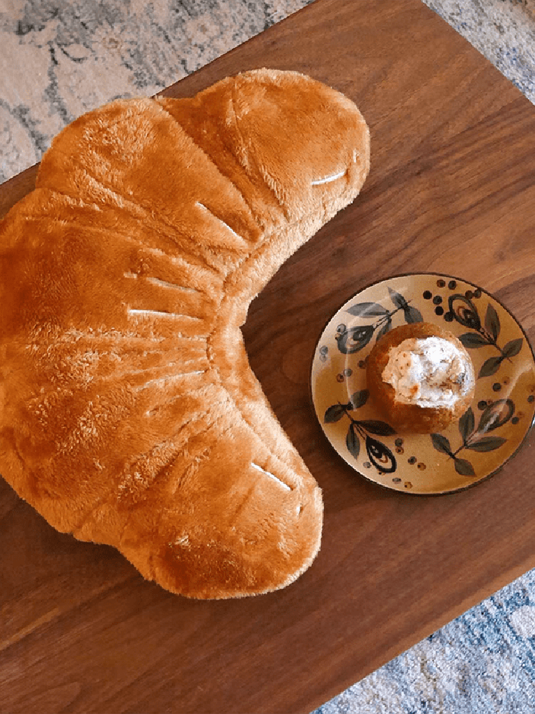 Cute Bread Collection Throw Pillow