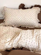 Cute Cherry Ruffle Duvet Cover