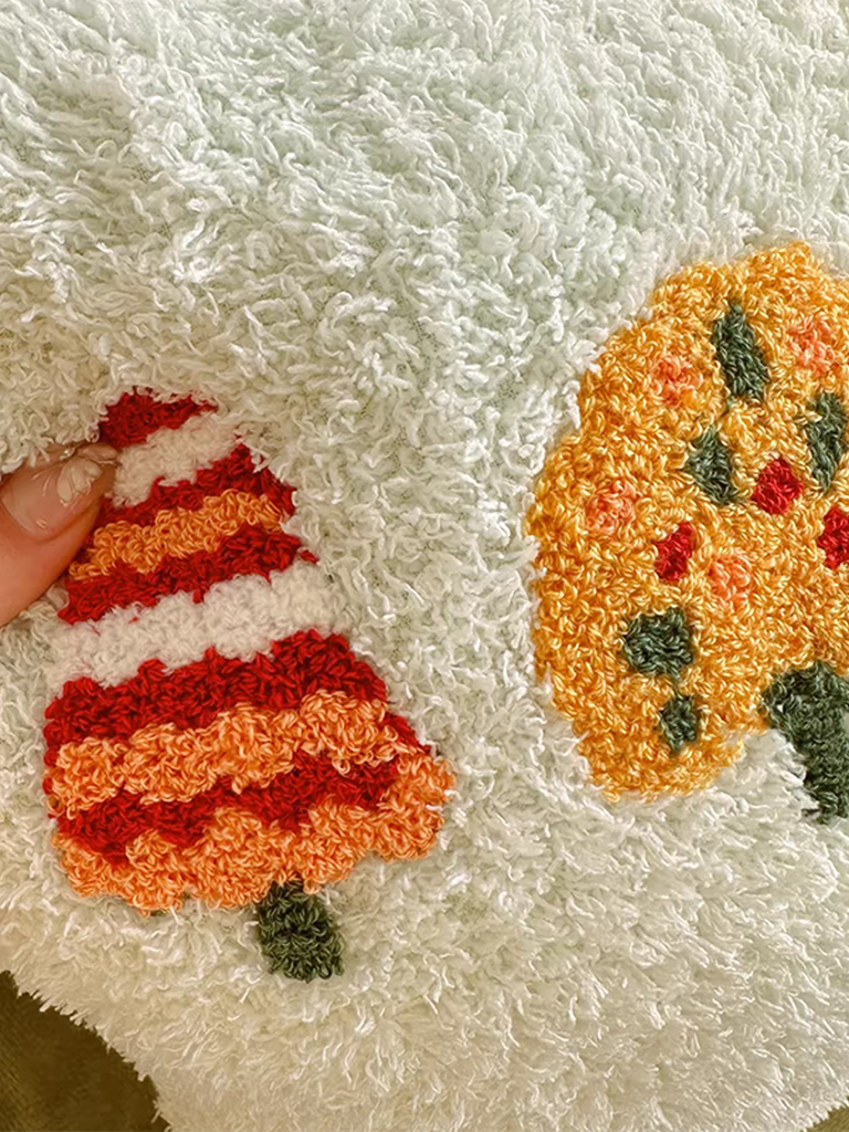 Cute Forest Tufted Duvet Cover