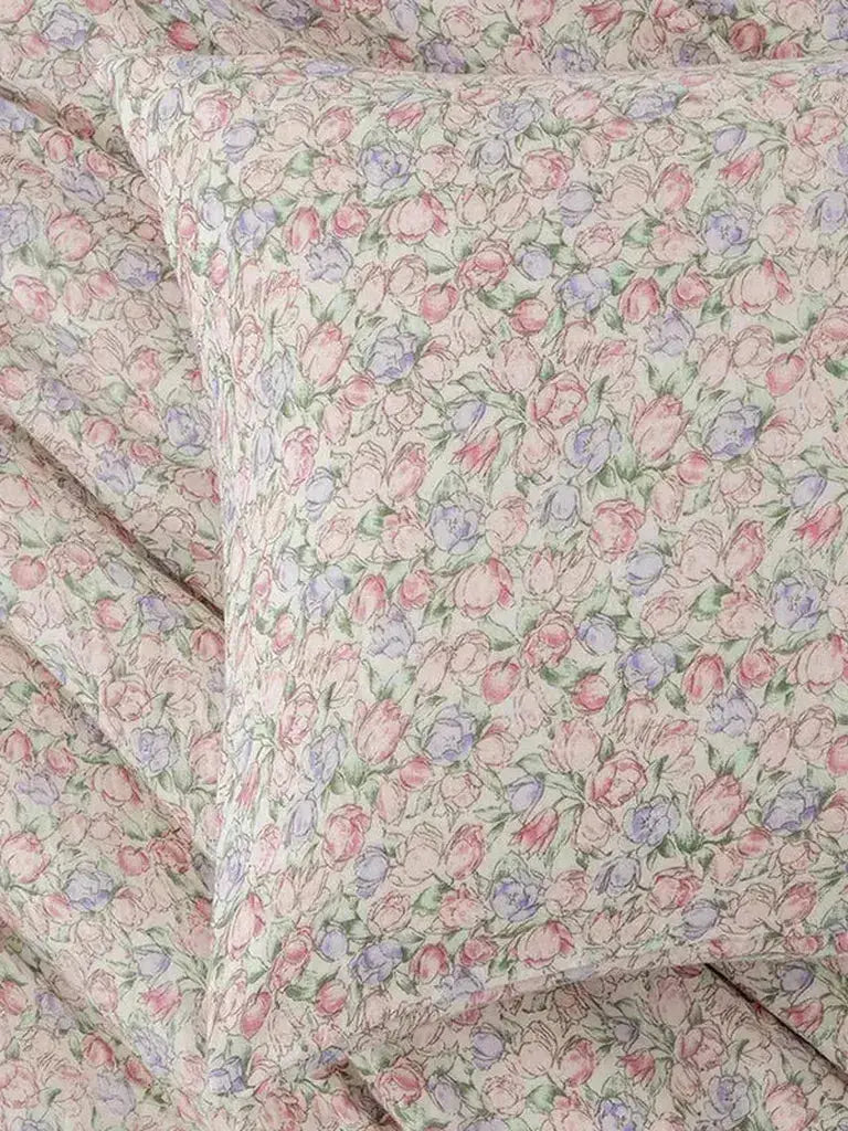 Cute Tulip Muslin Duvet Cover Set