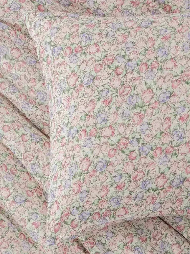 Cute Tulip Muslin Duvet Cover Set