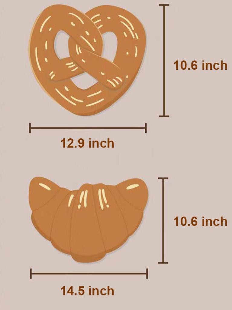 Cute Bread Collection Throw Pillow