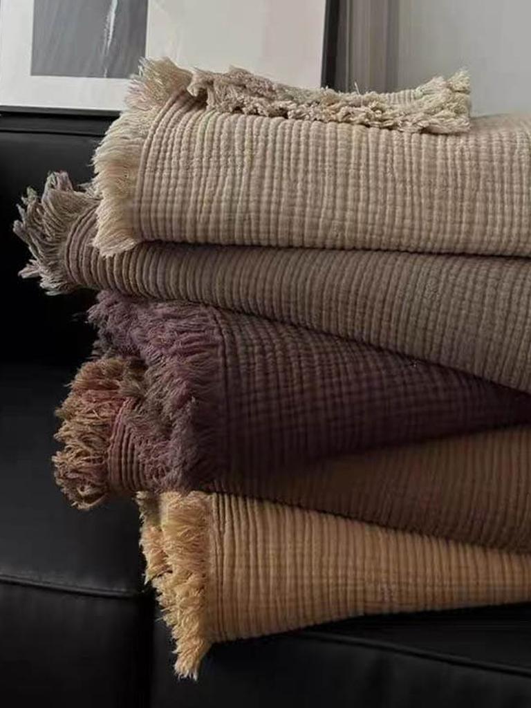 Dark Academia Collection Cotton Knitted Blanket