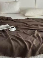 Dark Academia Collection Cotton Knitted Blanket