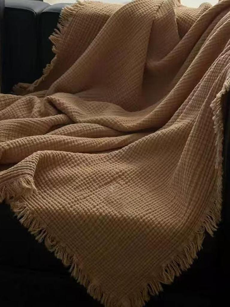 Dark Academia Collection Cotton Knitted Blanket