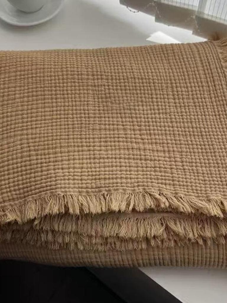 Dark Academia Collection Cotton Knitted Blanket