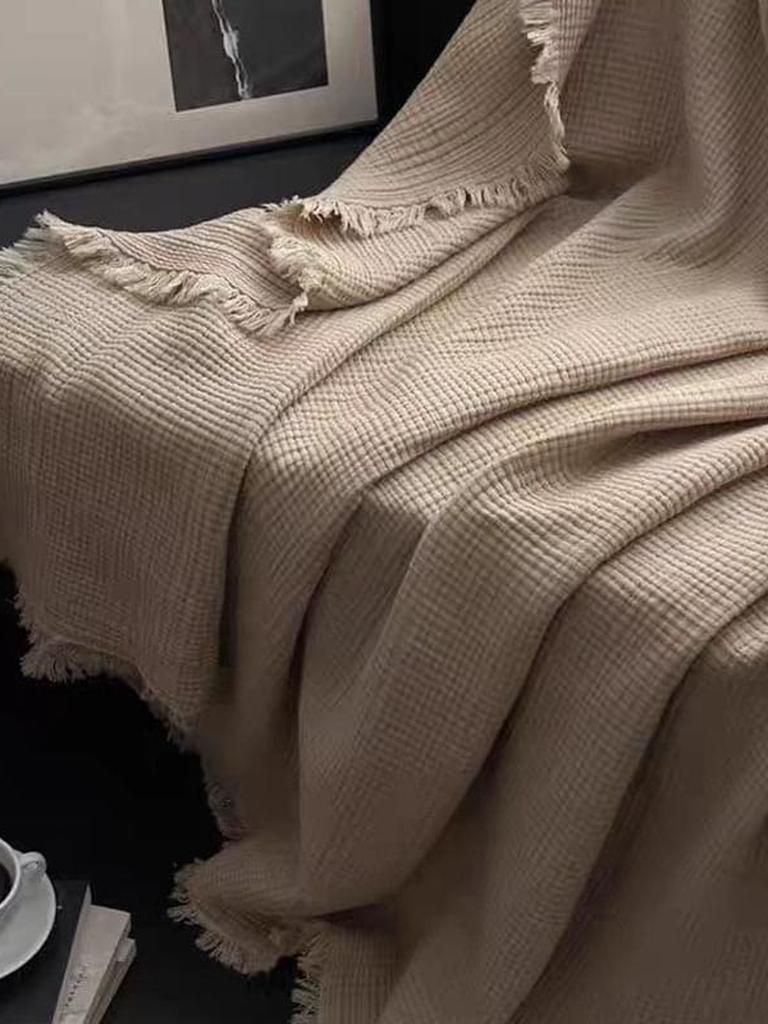 Dark Academia Collection Cotton Knitted Blanket