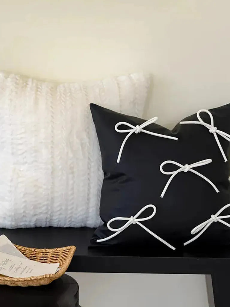 Decorative Faux Leather Throw Pillow