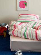 Cheerful Striped Duvet Cover