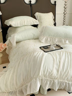 Elegant French Lace Duvet Cover