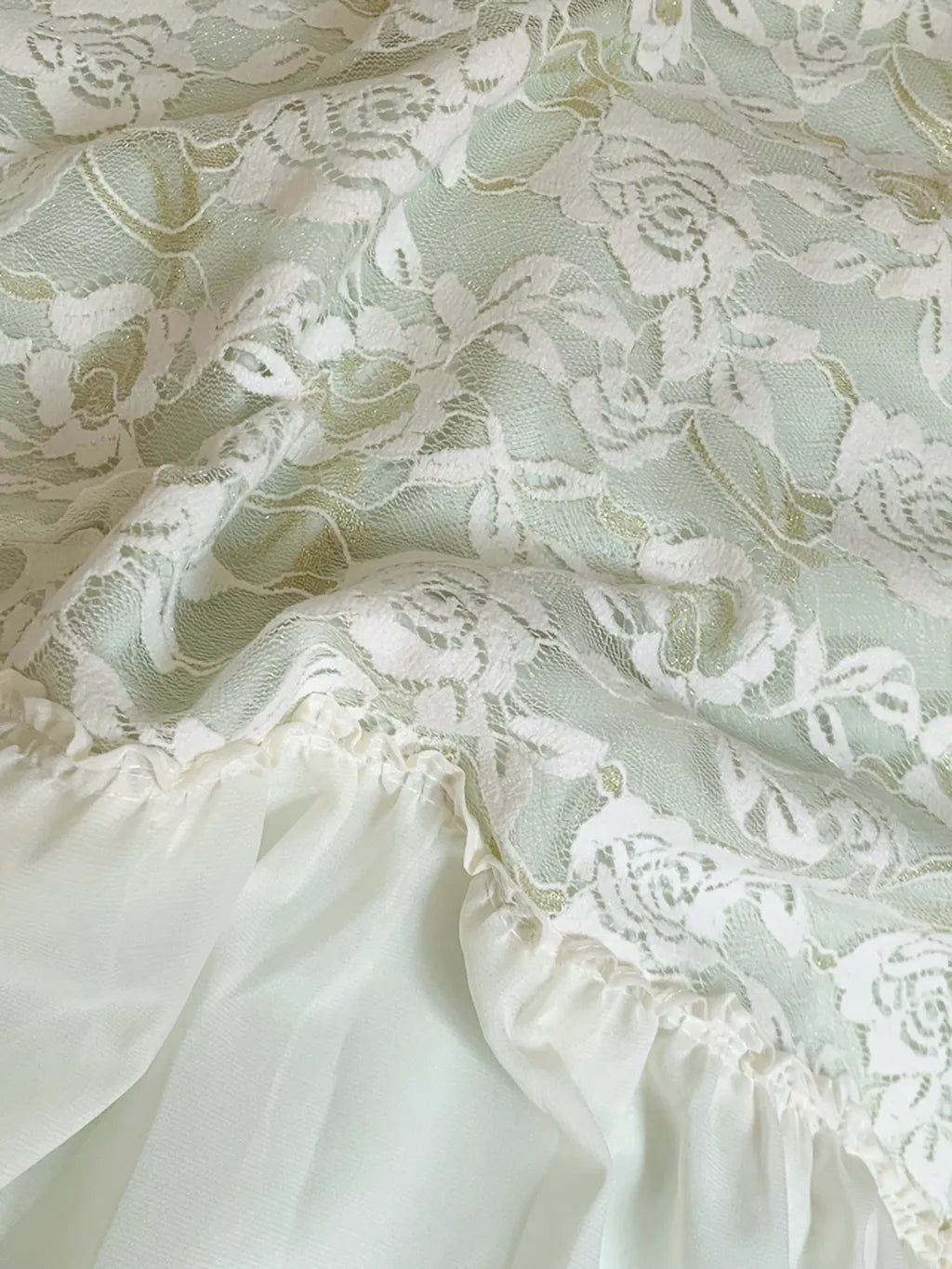 Elegant French Lace Duvet Cover