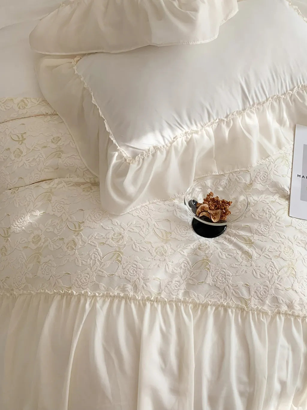 Elegant French Lace Duvet Cover
