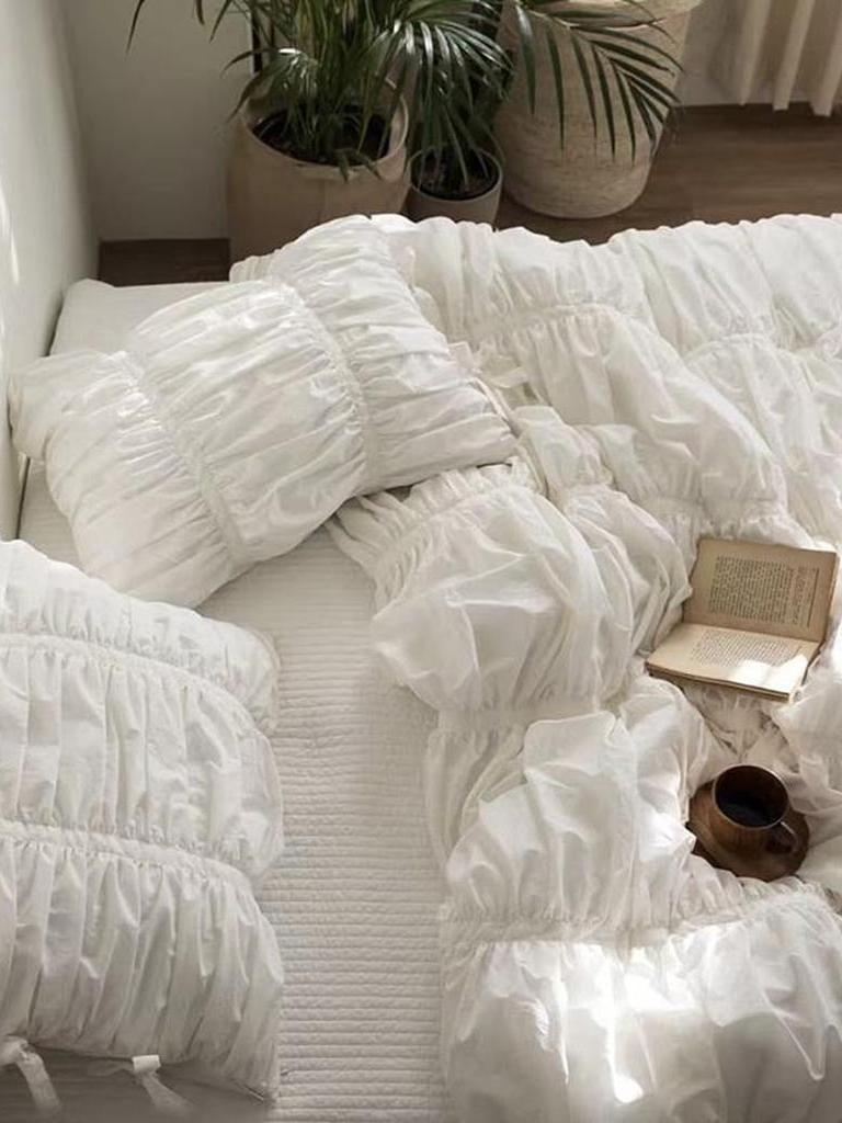 Fairy Ruched Duvet Cover Set