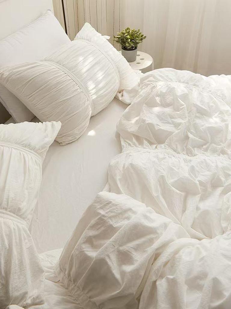 Fairy Ruched Duvet Cover Set