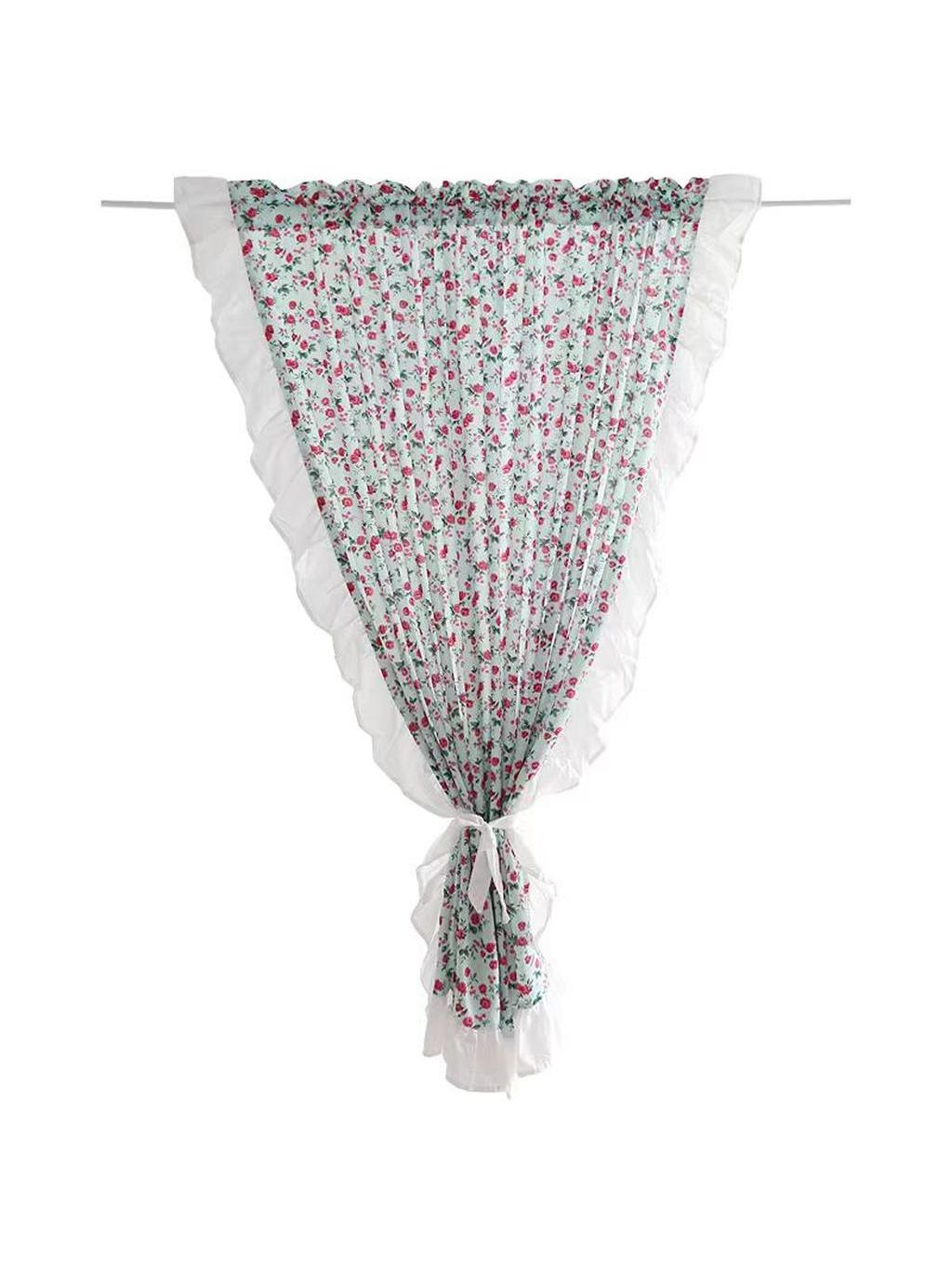 Farmhouse Ditsy Floral Chiffon Curtain