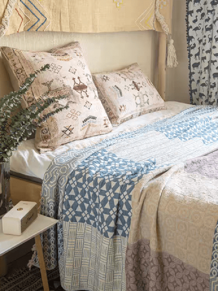 Farmhouse Patchwork Style Blanket