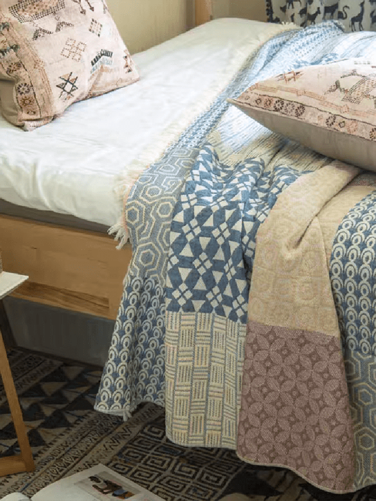 Farmhouse Patchwork Style Blanket