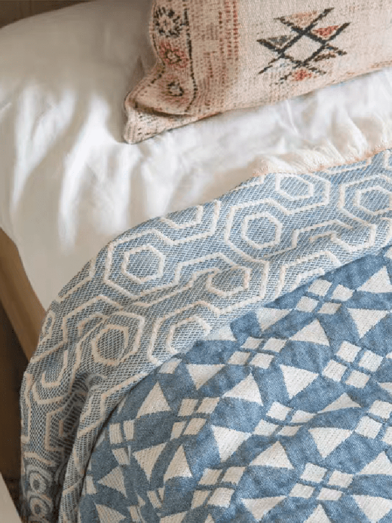 Farmhouse Patchwork Style Blanket