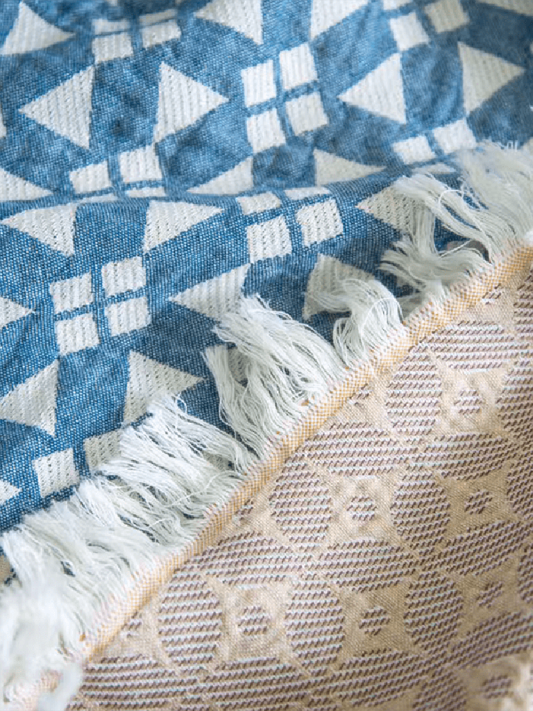 Farmhouse Patchwork Style Blanket