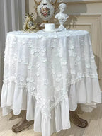 French Floral Embroidery Tablecloth