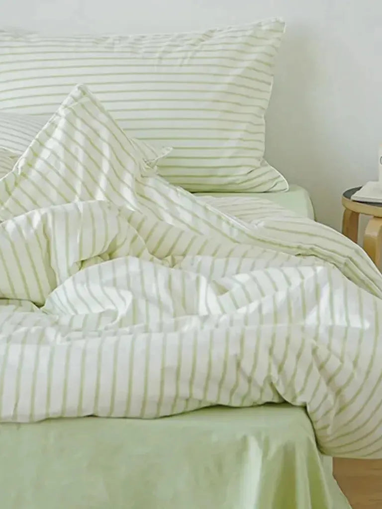 Fresh Striped Duvet Cover Set
