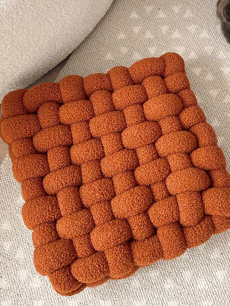 Handmade Teddy Braided Cushion