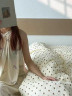 Heart Design Muslin Duvet Cover