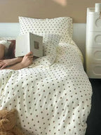 Heart Design Muslin Duvet Cover