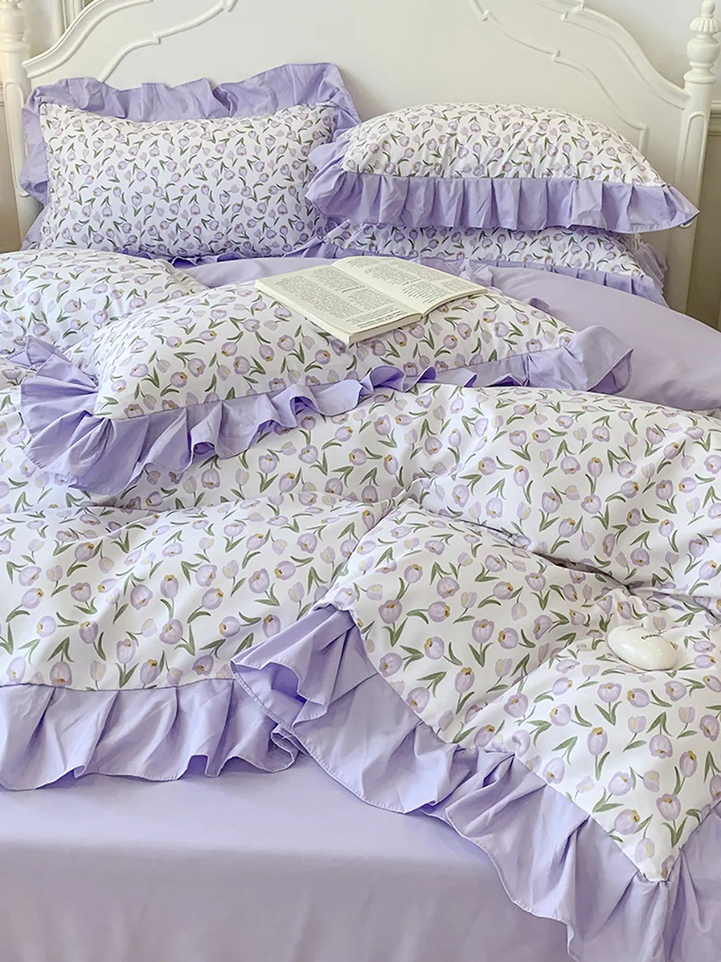 Lavender Tulip Bedding Set