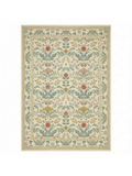 Vintage Botanical Jacquard Wool Rug - Beige