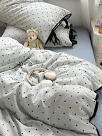 Mini Dot Contrast Edge Bedding Set