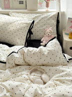 Mini Dot Contrast Edge Bedding Set
